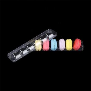 <span class=keywords><strong>New</strong></span> Macaron Hộp bao bì dakery 6 cái hộp đựng món tráng miệng nhựa Macaron khay với nắp - Product Image 4