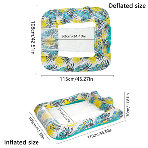 Joyee verano playa piscina inflable adultos paseo en juguetes flotadores de agua piscina flotador inflable agua hamacas - Product Image 6