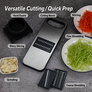 Hachoir à Aliments Professionnel Réglable, Trancheuse à Julienne, <span class=keywords><strong>Gadget</strong></span> de Cuisine, Lames Interchangeables, Outil Manuel de Découpe, Coupe-Légumes - Product Image 3