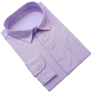 Camicia da uomo M-3XL di mezza età e per anziani in cotone camicia a maniche lunghe Non stirante camicia Casual con tasche larghe - Product Image 4