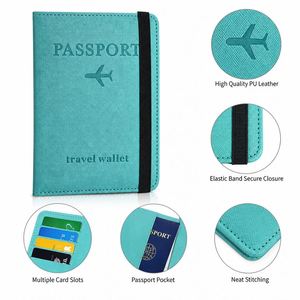 Custom Logo Pu Leather <b>Holder</b> Strap Embossed <b>Travel</b> <b>Document</b> Cover Personalized Passport Case Business Gift Sets - Product Image 3