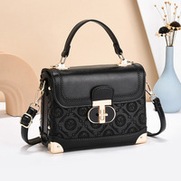 Sac messager marron pour femme, sac à bandoulière carré, sac à main zippé pour les voyages quotidiens
