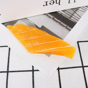 Rebanadas de salmón simuladas de PVC, sashimi japonés, pescado crudo, plato de mariscos, modelo de comida, accesorio para fotografía - Product Image 3