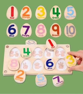 Jouets éducatifs en bois pour l'apprentissage des mathématiques : tableau de comptage avec piquets pour l'addition et la soustraction, accompagné de flashcards - Product Image 4