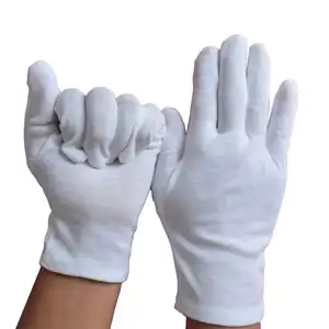 酒店员工白手套餐饮手套服务员棉手套