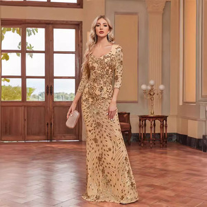 TEENYEE <span class=keywords><strong>Vestidos</strong></span> <span class=keywords><strong>de</strong></span> Noche Modestos hasta el Suelo para Mujer Dama Elegante Vestido <span class=keywords><strong>de</strong></span> Encaje para Mamá <span class=keywords><strong>de</strong></span> <span class=keywords><strong>la</strong></span> <span class=keywords><strong>Novia</strong></span> Madre del Novio - Product Image 1