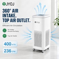 KJ360 Taşınabilir Tıbbi HEPA Hava Temizleyici, Otel Kullanımı İçin Üçlü Filtreli, 12 Ay Garantili