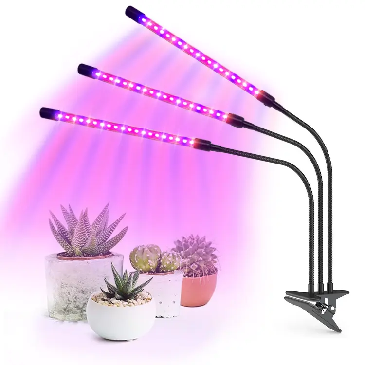 LED Plants Grow Light USB Clip-on Clamp Lamp With Control For Greenhouse Veg Succulents Seedlings Flower Indoor LED Grow Lights