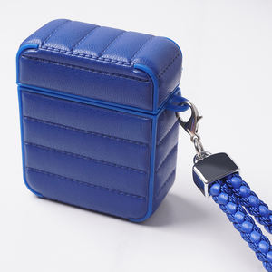 Funda de cuero de lujo para Airpods 2 Gen, funda protectora a prueba de golpes para auriculares Apple Airpods <span class=keywords><strong>Pro</strong></span> con correa para la muñeca - Product Image 1