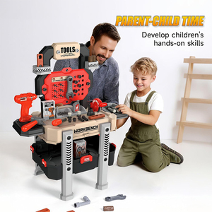 Juego de Imitación, Mesa de Herramientas de Juguete, Banco de Herramientas para Niños con Herramientas Realistas y Taladro Eléctrico - Product Image 3
