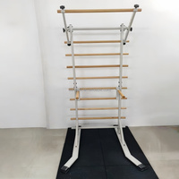 Barras de Escalada Suecas Comerciales, Rack de Gimnasio Multifunción, Rack para Sentadillas y Estación de Flexiones, para Fisioterapia y Rehabilitación