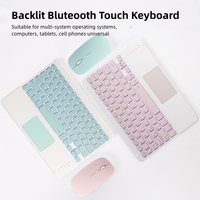 Nouveau 10 pouces tactile Applicable tablette souris clavier téléphone portable tablette ordinateur lumineux BT sans fil clavier et souris ensemble