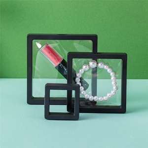 3D Floating <b>Display</b> <b>Case</b> Universal Coin Frame Holder Stand for Antique Coins Challenge Coin Jewelry Gems Minerals Rocks Specimen - Product Image 3