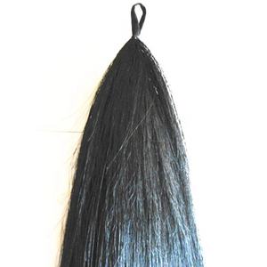 100cm uzun doğal döngü tüm renkler at gösterisi kuyruk uzatma konik yanlış kuyruk yapılmış gerçek at kuyruğu kıllar satılık - Product Image 1