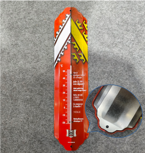 Pháp tùy chỉnh lưu niệm tường trang trí cán cạnh retro cổ điển kim loại thiếc nhiệt kế - Product Image 4