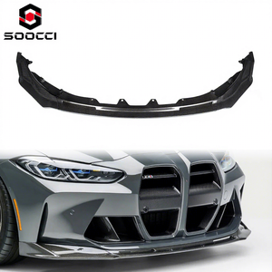 Labbro Anteriore Stile V in Fibra di Carbonio a Secco per BMW G80 M3 G82 G83 M4 Competition Splitter Paraurti Anteriore in Fibra di Carbonio - Product Image 1
