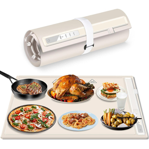 <b>Silicone</b> Food Warmer <b>Mat</b> Portable Folding Hot Plate Warm Plate <b>Mat</b> - Product Image 1