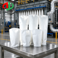 Sac filtrant liquide en polypropylène 7,09*31,89 pouces avec col en plastique, chaussette filtrante industrielle en feutre PP pour la filtration de l'eau et des produits chimiques