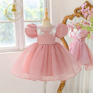 Vestido Floral Tipo Smock para Niñas, Ropa Formal para Fiestas, Vestido de Flores para Bebés, Vestidos de Cumpleaños para Niñas, Vestidos de Lujo para Niñas Pequeñas - Product Image 4