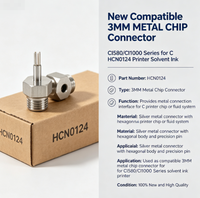 Nouveau connecteur compatible CI580/CI1000 en métal de 3 mm pour imprimante à encre solvant HCN0124