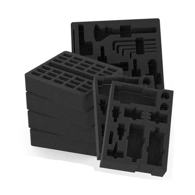 Custom 2-Tone Protective Packaging Foam Insert Die Cut CNC Milled Routed Made of EVA Paper EPP PU Cardboard Plastic