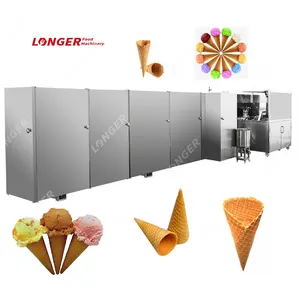 Commercial Rolled Sugar Waffle Cone Maker Making Ice Cream Cone Machine Price For Sale