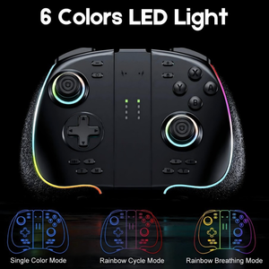 Bộ điều khiển không dây với đèn RGB và con quay sáu trục cho NS/Lite hỗ trợ lập trình macro và bộ điều khiển trò chơi Somatosensory - Product Image 2