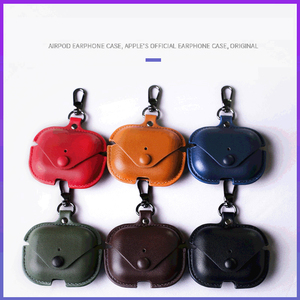 Funda de cuero para auriculares, funda de protección completa compatible con airpods 12 <span class=keywords><strong>Apple</strong></span>, bolsa para auriculares inalámbricos, <span class=keywords><strong>precio</strong></span> al por mayor - Product Image 6