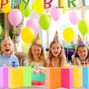 Kraft Papers Party <b>Bags</b> With Handles Goodie <b>Bags</b> for <b>Kids</b> Birthday Party Wedding Baby Shower Crafts Christmas Gifts <b>Bags</b> - Product Image 2