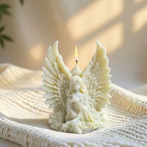 Bougie parfumée Angel Girl pour la fabrication artisanale de la cire, moule romantique en forme d'ange pour la décoration de la maison et la création de cadeaux - Product Image 5