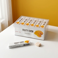 Fruity Chew Mango Flavor Cartoon Gummy Candy Chewy Soft Candy Sugar Multi-Colored Box Packaging Wholesale