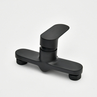 SANIPRO pas cher robinet de douche mural noir mitigeur d'eau chaude et froide robinets de bain et de douche
