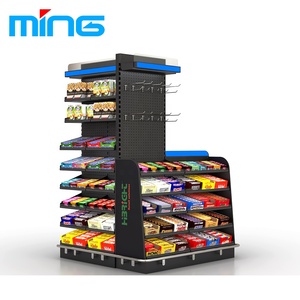 Siêu thị một mặt nhiệm vụ ánh sáng LED ánh sáng kim loại giá Gondola hiển thị kệ cho siêu thị kiểm tra truy cập - Product Image 3