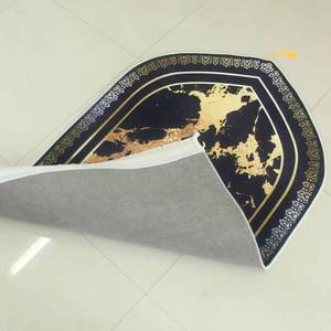 High-quality flannel printed floral arch <b>mat</b>, soft <b>prayer</b> rug - Product Image 1