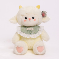En gros, Jouets en peluche super doux rembourrés de coton PP, mignons lapins, ours, renards blancs, compagnons de naissance lavables