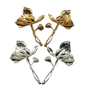 Horquilla con diseño de rama de loto, chapada en cobre, accesorio para el cabello con forma de flor, accesorio para boda - Product Image 5