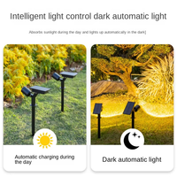 Projecteur solaire réglable de petite taille, LED extérieur, lumière blanche chaude, éclairage décoratif de jardin, indice de protection IP65, dimmable, lithium