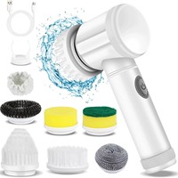 Brosse à poussière électrique populaire en PP, nettoyeur multifonctionnel automatique pour cuisine/salle de bain, polisseur de chaussures, poils en nylon transfrontaliers