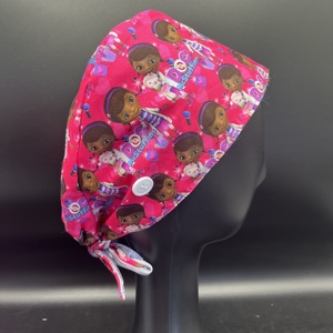 Bonnets de travail en coton tissé, bonnets de travail à motif de personnage, bonnets de travail à motif de <span class=keywords><strong>dessin</strong></span> <span class=keywords><strong>animé</strong></span>, doublés de satin, pour femmes et médecins - Product Image 3