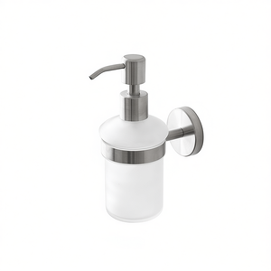 Distributeur de savon mural City en acier satiné 6x10,7xh16 cm pour savon liquide - Product Image 3