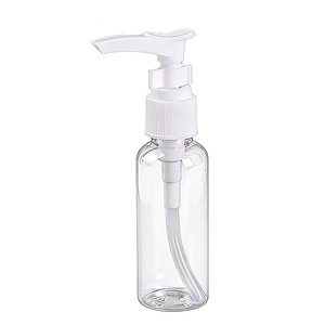 Botella de plástico transparente Pinrun de 100 ml con bomba para dispensar loción, champú y jabón de manos - Product Image 1