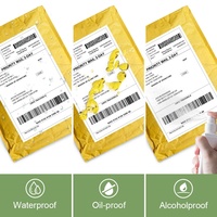 Gratis sampel stiker ekspres pengiriman perekat kuat gulungan Label panas langsung 4X6 Label termal 4X6 gulungan kertas Label termal
