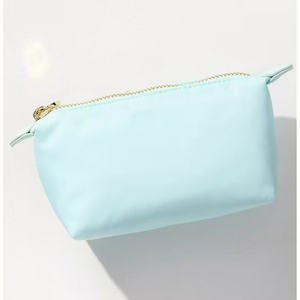 Bolsa de cosméticos de cuero PU suave ecológica, bolsa portátil con cremallera de 7,5 pulgadas para maquillaje de viaje, logotipo personalizable - Product Image 4