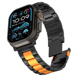 Bracelets de montre intelligents avec boucle magnétique à trois maillons amovibles latéralement, bracelet réglable de luxe en titane pour montre, largeur de bracelet 22 mm - Product Image 4