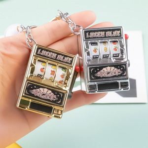 Top Sale Colorful Funny Game Plastic Slot Machine <b>Key</b> <b>Chain</b> Mini Slot Games Party Gifts Souvenirs - Product Image 3
