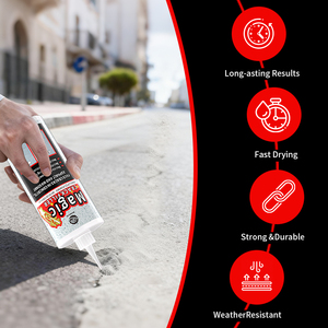 Produit de Remplissage pour Fissures d'Asphalte Black Magic, Bouteille de 2,5 lb, Répare Toutes les Fissures dans les Allées, Patios et Bétons, Installation Facile, Granulaire Sec, Sans Désordre - Product Image 3