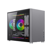GAMEMAX Spark X2 Mid Tower Steel Micro ATX Vertical Airflow Gaming Computer Case with 12cm Fan for PC & Desktop