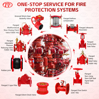 Vannes de détection de niveau d'eau manuelles à conductivité en fonte ductile TF avec interrupteur de débit à bride pour systèmes de protection incendie