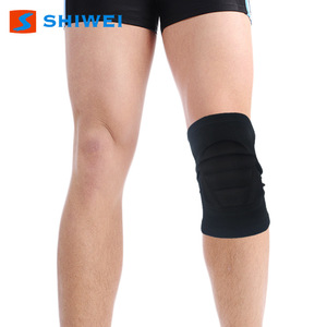 Genouillères de sport Shiwei noires, taille unique, éponge épaisse, absorption des chocs, protection pour le basketball, le volley-ball et l'escalade - Product Image 5