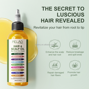 Aceite para el Cuero Cabelludo 9 en 1, Promueve el Crecimiento Rápido del Cabello, Reduce la Caída del Cabello, Calma el Cuero Cabelludo Seco, Previene la Rotura, Etiquetado o Fórmula Personalizada - Product Image 3